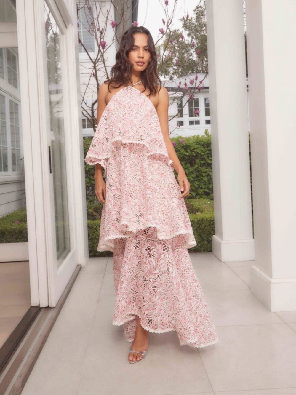 Elliatt Valencia Floral Tiered Gown